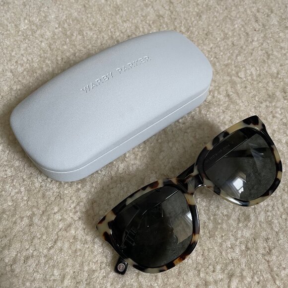 Warby Parker REILLY 195 Tortoishell Oversize Sunglasses with original case! - Picture 1 of 4
